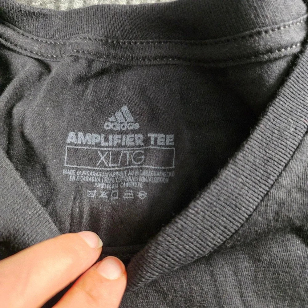 Adidas Amplifier Tee Mens XL Black Creators Club Graphic Short Sleeve T-Shirt